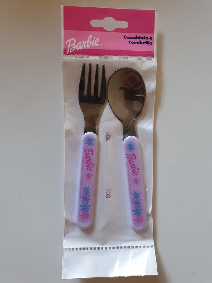 kinder bestek barbie