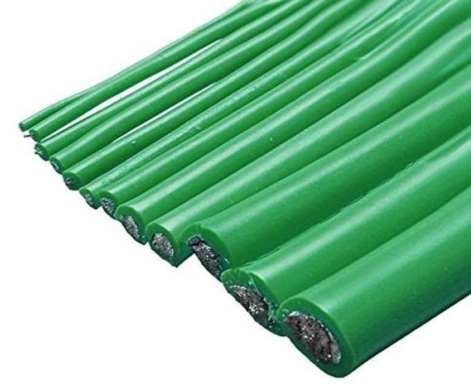 Siliconen Draad - Elektrische Kabel - Elektronica Projecten - Hoge Temperatuur Bestendig - 1 Meter - Groen