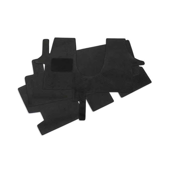 Tapis de sol - VW - T6 Multivan - Velours noir - 4 pièces - Ajustement précis