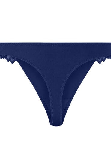 Hunkemöller String Lace & Shine Blauw