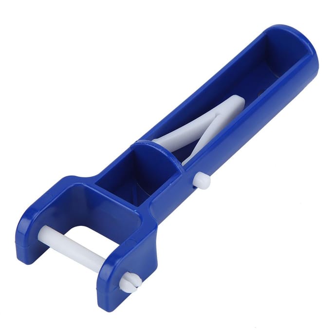 2 Pièces Bleu Piscine Forme V Clip Tête de Brosse Manche de Rechange Accessoires de Piscine blue