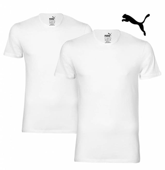 Everyday ronde hals T-shirt 2-pack – White – M