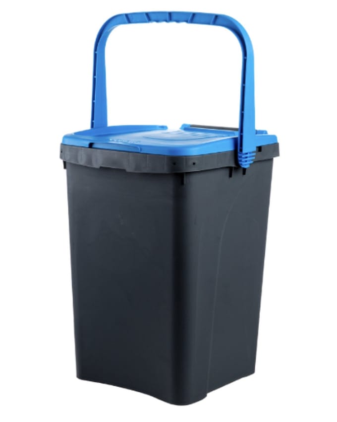 Ecoplus 50 liter afvalemmer blauw - afvalscheidingsbak - sorteerbak - afvalbak