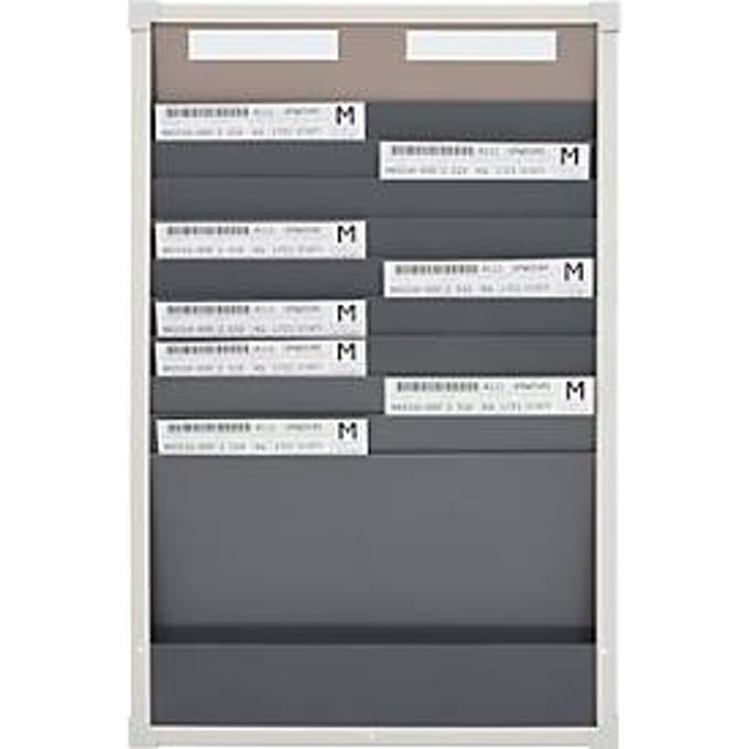 Kaarten-sorteerbord Eichner 9219 serie, ideaal voor A4, 2 kolommen, H 750 x B 490 mm