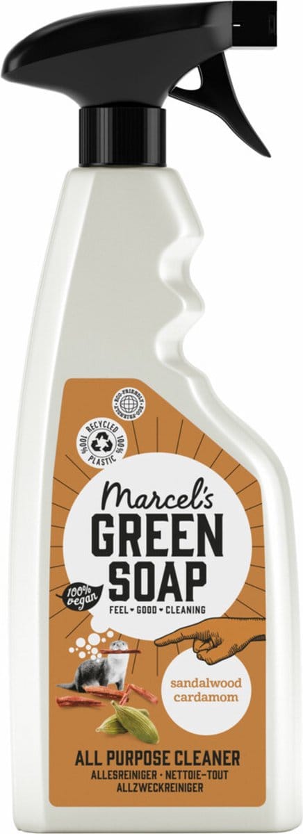 Marcel's Green Soap Allesreiniger Spray - Sandelhout & Kardemom - 6 x 500ml