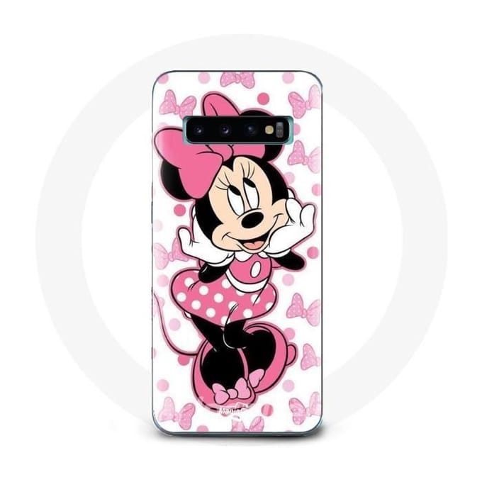 Coque - Minnie Mouse - Samsung Galaxy S10 Edge - Rose - Souple - Protection smartphone rose