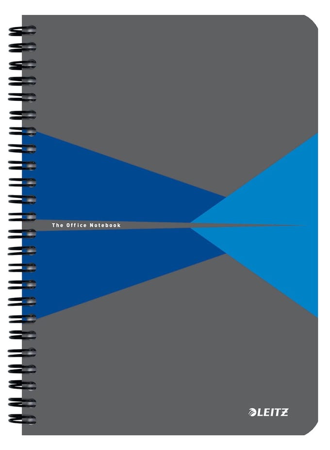 Notitieboek leitz office a5 lijn 180pag grijs bl | 5 stuks