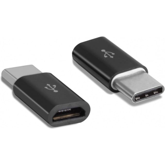 Type-C Mannelijke Aansluiting Op Micro Usb 2.0 Vrouwelijke Usb 3.1 Converter Data Adapter Zwart