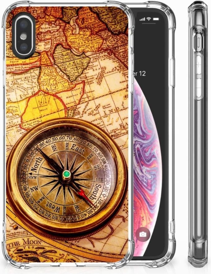 Apple iPhone X | Xs Telefoonhoesje met valbescherming Kompas