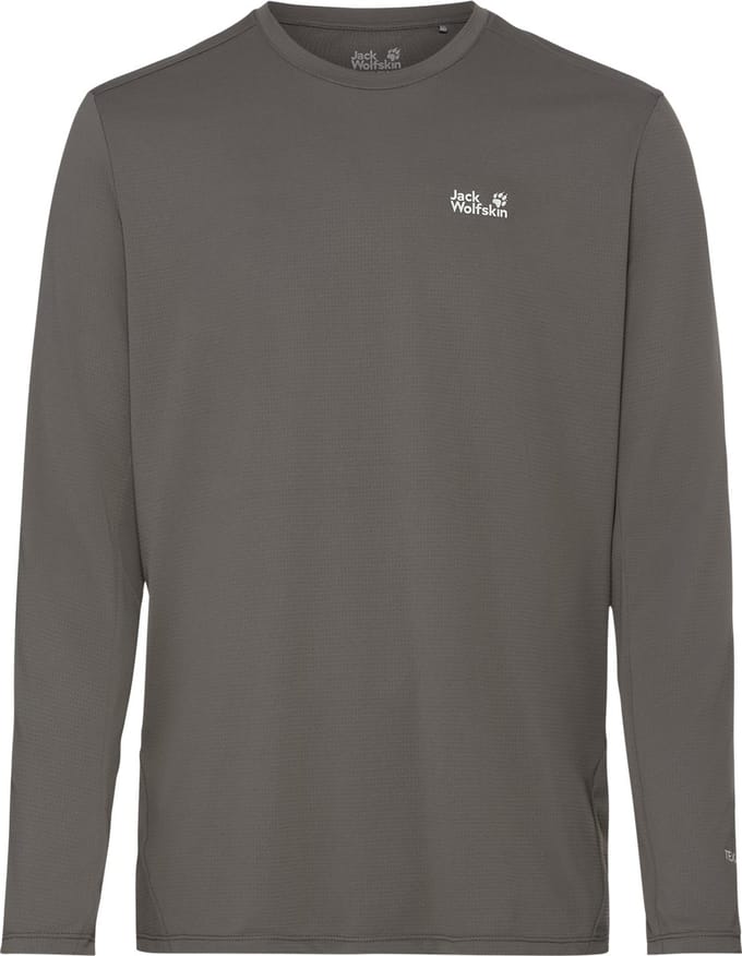 Jack Wolfskin - PRELIGHT SUNCOOL LS - Grijs - Size XL