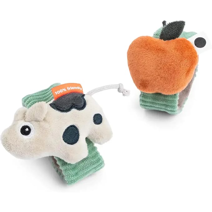 Done By Deer Polsrammelaar Set - Tiny Farm - Dotti Green - 2 Stuks