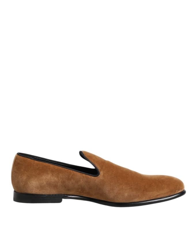 Dolce & Gabbana Bruine Suède Instappers Heren Loafers Formele Schoenen