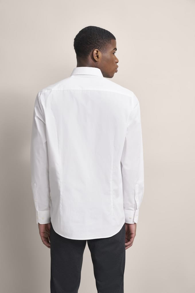 Bugatti Herren Casual overhemd met Kent-kraag