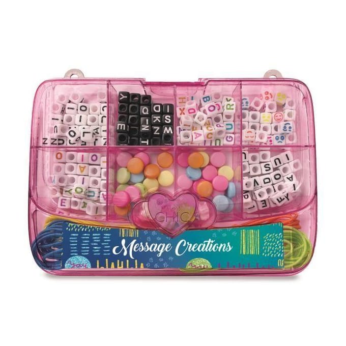 Clementoni - Crazy Chic - Tasje met kralen voor armbadjes - Vanaf 6 jaar
