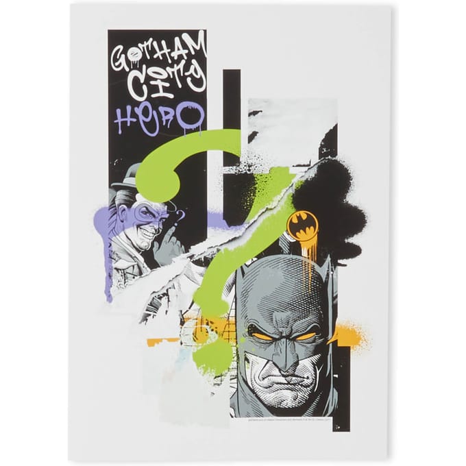 Batman Torn Giclee Poster - A4 - Print Only