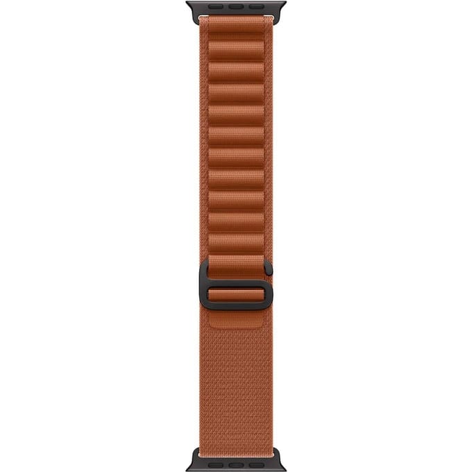 2+2 | Apple Watch Bandje Alpine - Nylon - Terra Cotta - Zwart