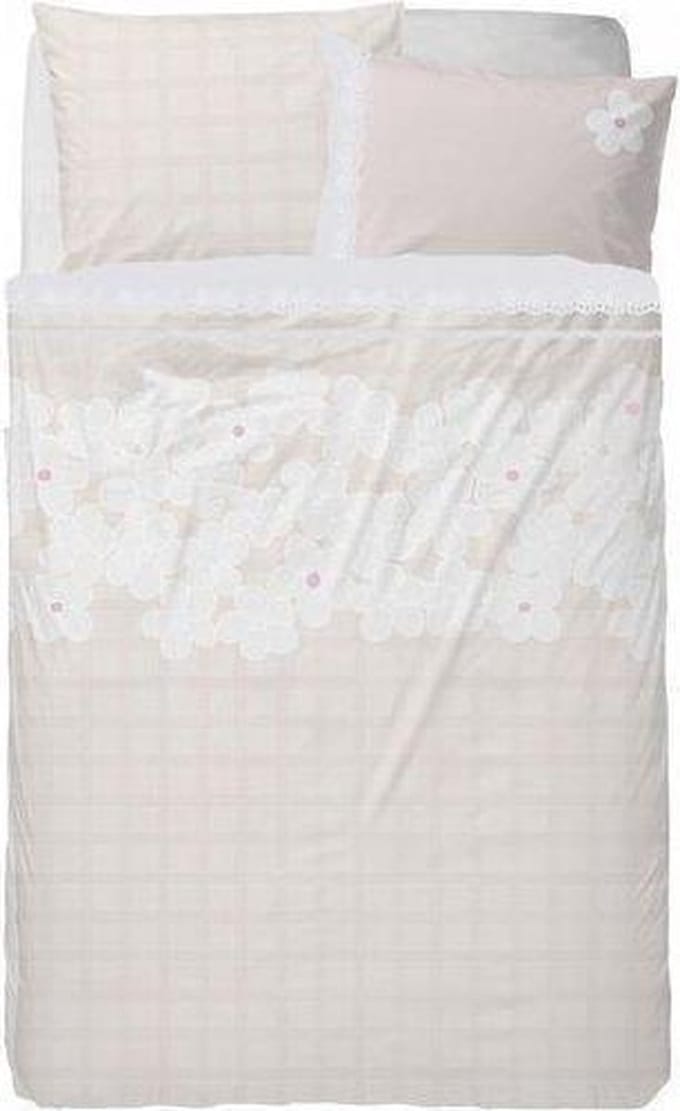 Stapelgoed Dekbedovertrek Flower Fields - Junior - 120x150 cm - Pink
