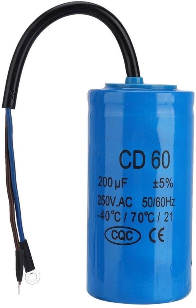 Allecto - Capacitor - 200uF - Voor compressoren en motoren - 250V