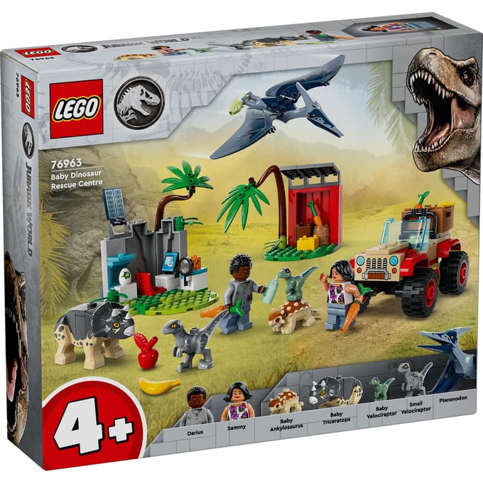 LEGO 76963 Jurassic World Reddingscentrum voor babydinosaurussen Dinosaurus speelgoed