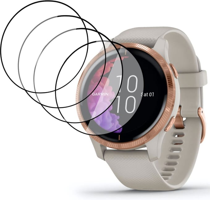 4x Geschikt voor Garmin Venu 2s Screenprotector - Folie Screen Protector Geschikt voor Garmin Venu 2s