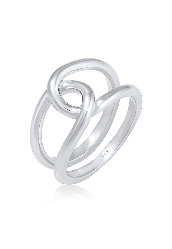 Elli - Ring - Dames Knopen Trend Minimaal Blogger in 925 Sterling Zilver - Dames