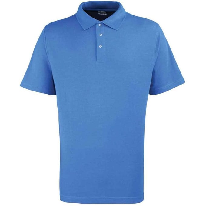 Premier poloshirt met studs voor heren (Koningsblauw)