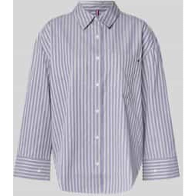 Regular fit overhemdblouse van puur katoen