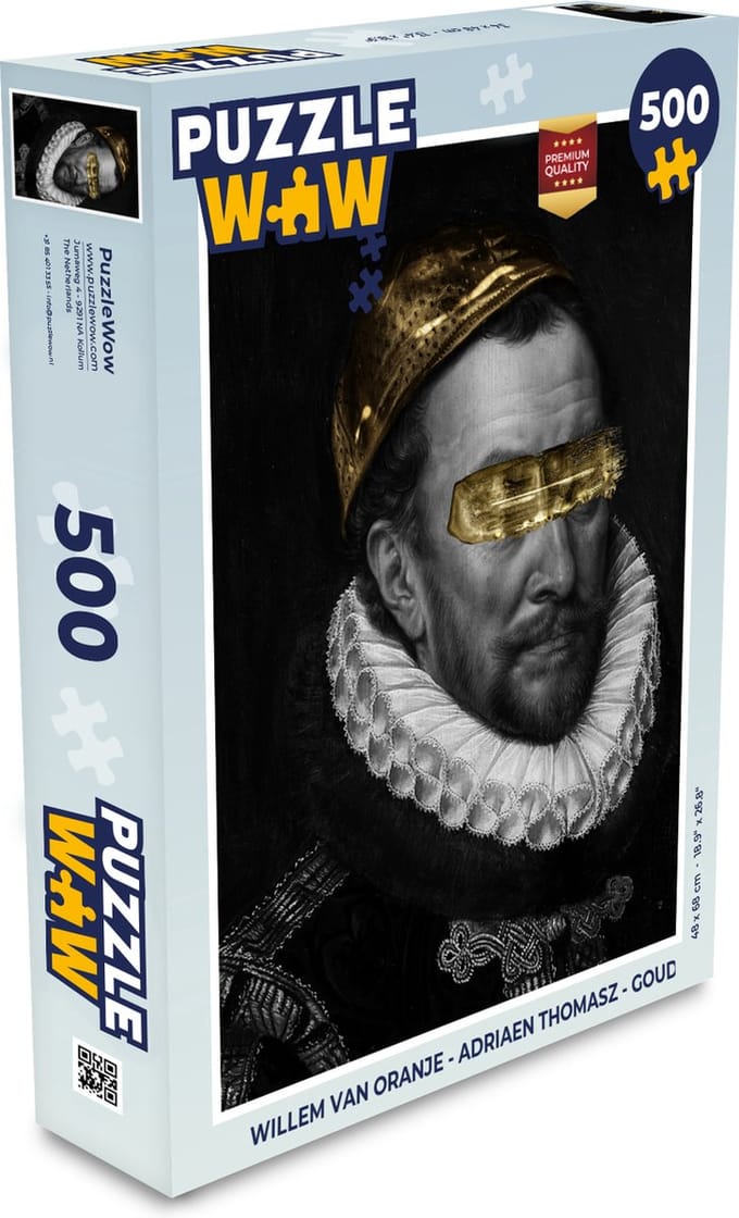 Puzzel Willem van Oranje - Adriaen Thomasz - Goud - Legpuzzel - Puzzel 500 stukjes