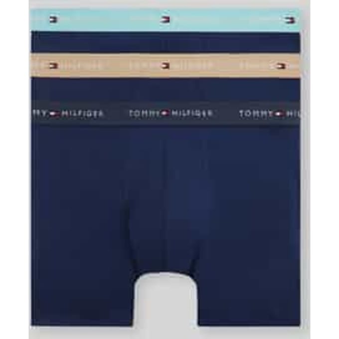 regular fit trunks van katoenmix in set van 3