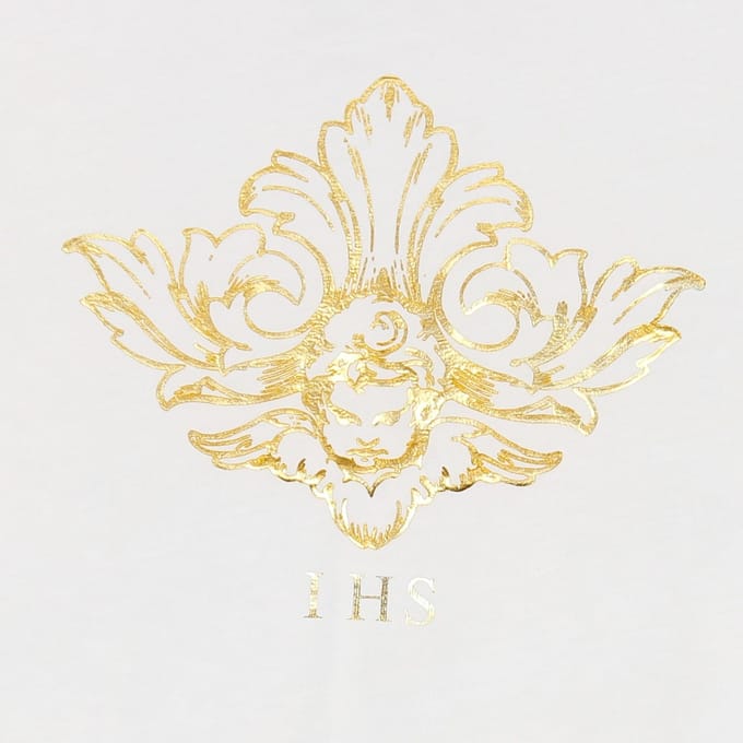 Heren T-shirt 3D-print Vlammen & engel Tee Wit