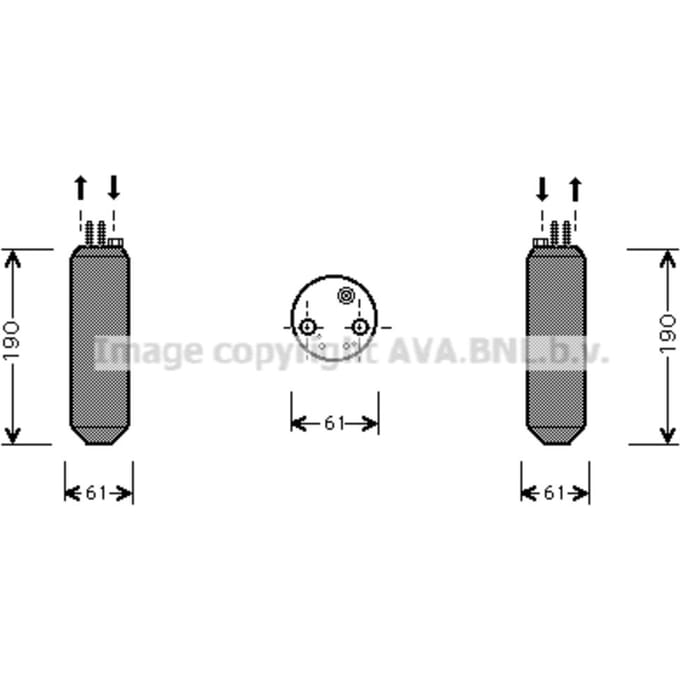 Droger, airconditioningsysteem AVA COOLING HYD080