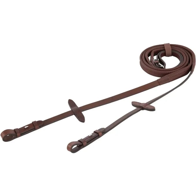 Ronde rubberen teugels met blinde lus BR Equitation Eventa Pro Grip