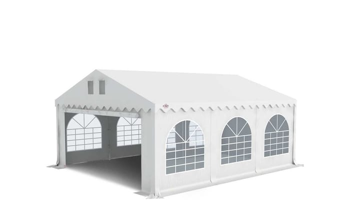 GO-PRO 5x6 Partytent met grondframe Wit