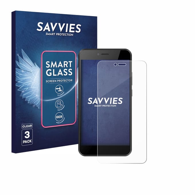 3 Stuks Savvies Screenprotector - geschikt voor HTC Wildfire E5 Life - beschermfolie glas transparant