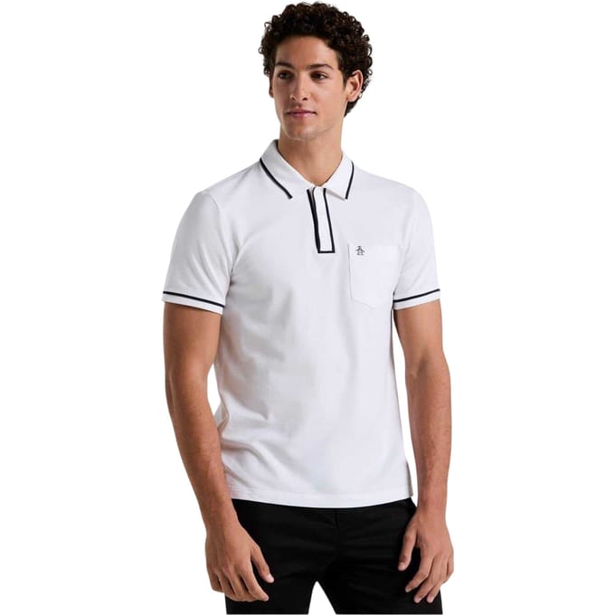 Original Penguin Heren Regular Poloshirt (Helder wit)
