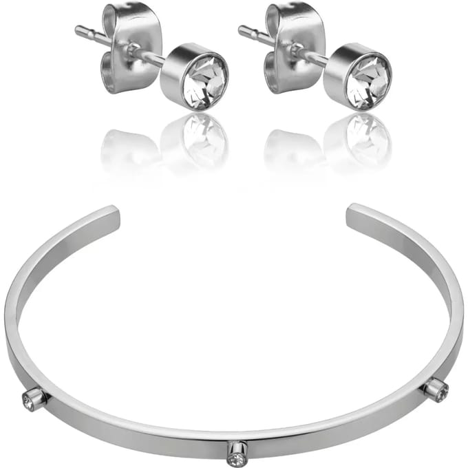 Rvs armband en oorbellen Marc Lauder Bomba