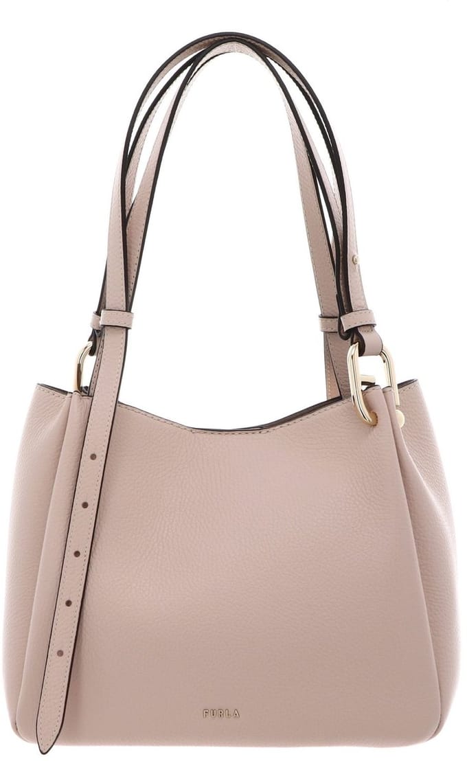 FURLA Leren schoudertas Nuvola Tote Cotone G oud roze