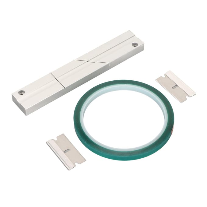 14 10 inch tape splicing set Professionele tape splicing blok met leader tape en 2 snij- white