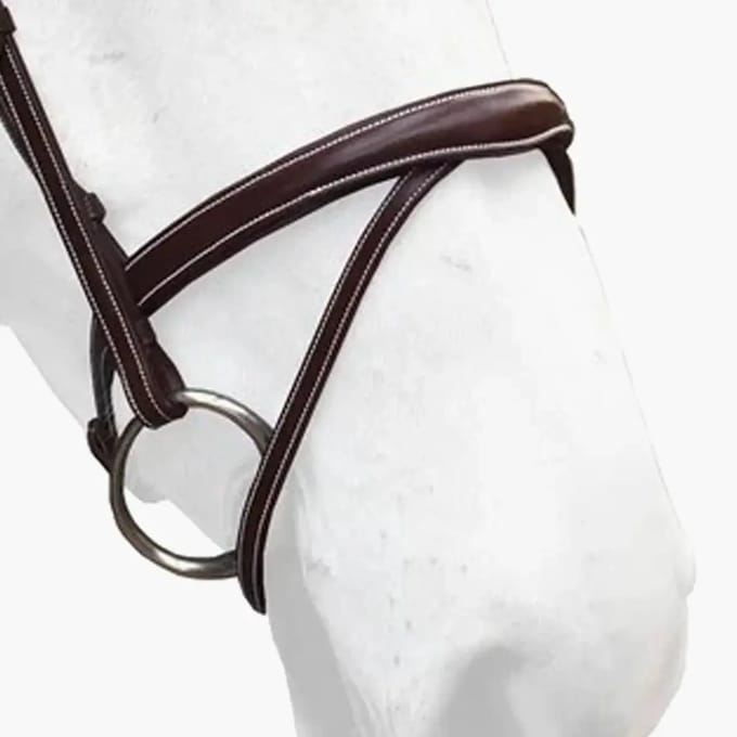 Paardenneusriem Silver Crown Flash 3D