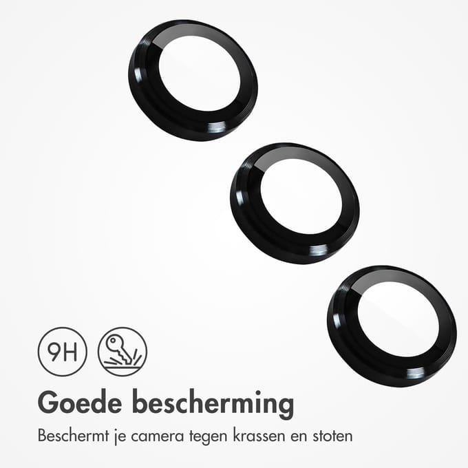 imoshion Camera Lens Protector - Geschikt voor Samsung Galaxy S23/Samsung Galaxy S23 Plus - 2 Pack - Zwart
