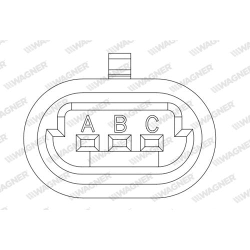 Sensor, smoorkleppenverstelling WAGNER THR00001