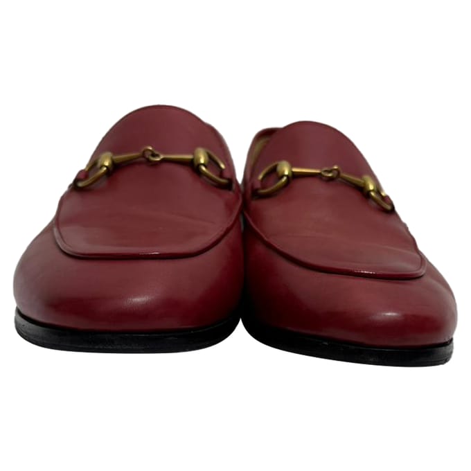 Gucci Jordaan loafers van rood kalfsleer