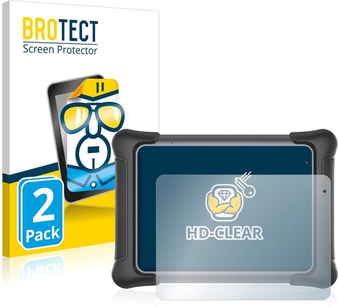 BROTECT - Screenprotector voor Autel MaxiSys Elite II - Folie Beschermfolie transparant 2 Stuks