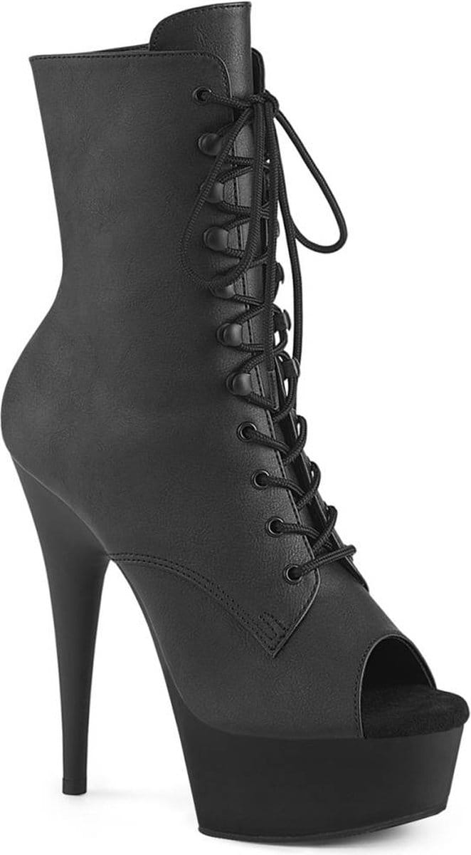 Pleaser - DELIGHT-1021 Plateau Laarzen - US 5 - 35 Shoes - Zwart