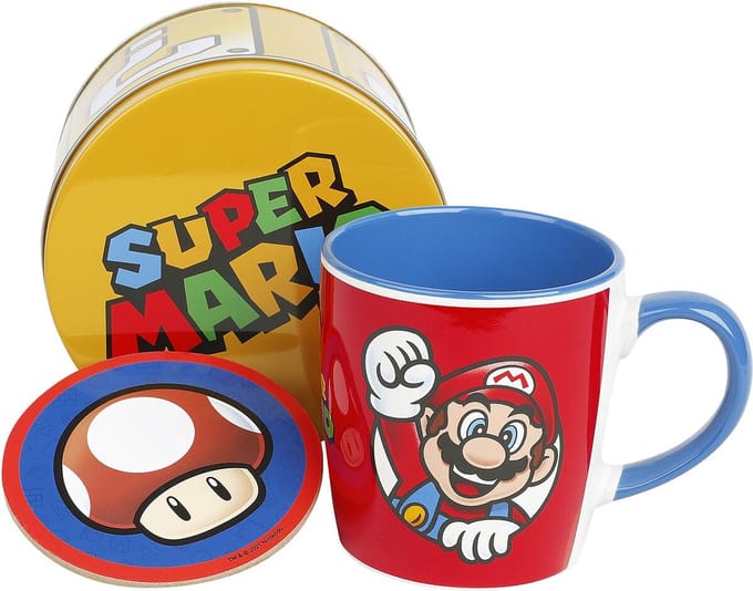 Nintendo Super Mario - Geschenkset - Let's Go - Mok en Onderzetter