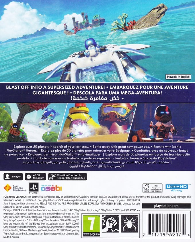 Astro BOT - EN/FR/PT/AR (PS5)