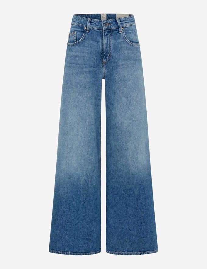 Brax Dames Jeans  Style MARCH USED ATLANTIC BLUE, denim blauw regular, maat 48