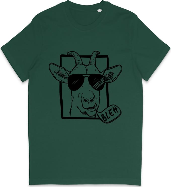 T Shirt Grappige Geit - Heren en Dames T Shirt - Groen - M