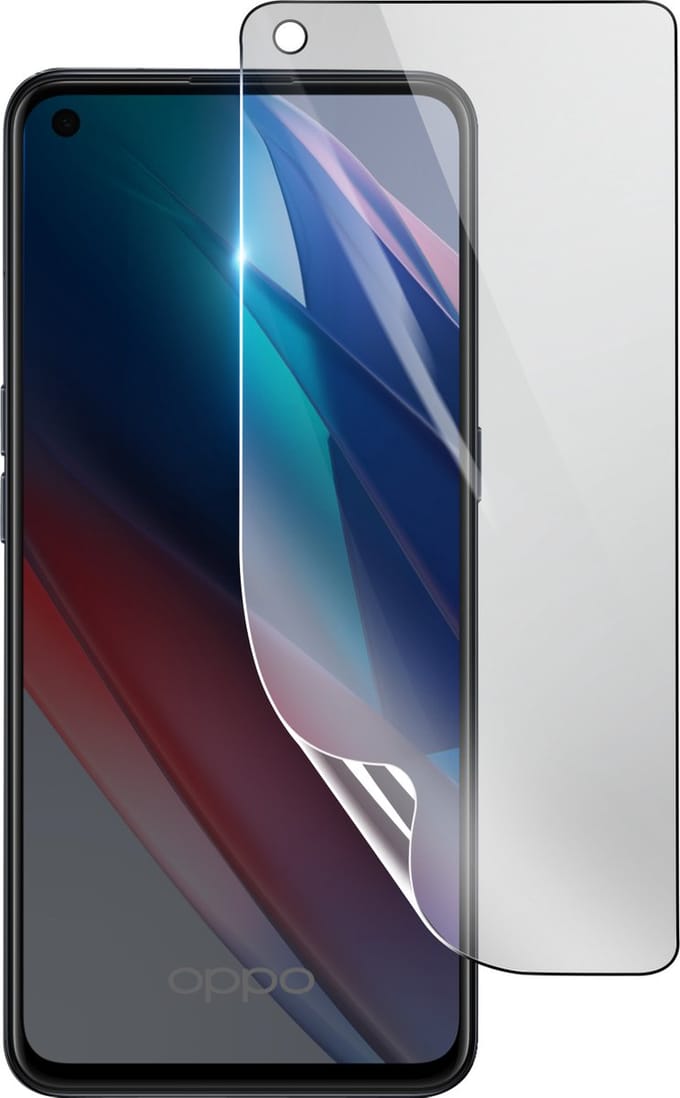 3mk, Geschikt voor Oppo Find X3 Lite, Schokbestendige Hydrogel Screenprotector, Transparant