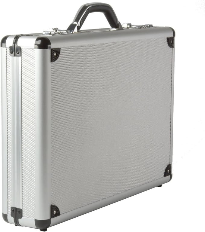 Luxe Aluminium Aktetas met Laptopvak en Combinatieslot